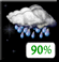 Wednesday Night: Rain showers. Mostly cloudy, with a low around 51. Chance of precipitation is 90%. Wednesday Night: Rain Showers
